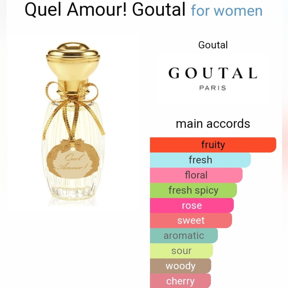🎁Quel Amour eau de toilette by Annick Goutal 100ml/3.4 oz